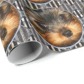 Peeping Yorkie Cadeaupapier (Rol Hoek)