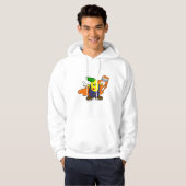 Peer als Schilder met de borstel van de Verf Hoodie (Voorkant volledig)