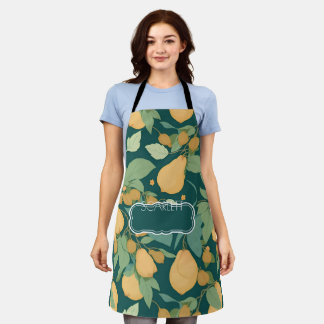 Peer Bloemen Kleurrijk Gepersonaliseerd Patroon Schort