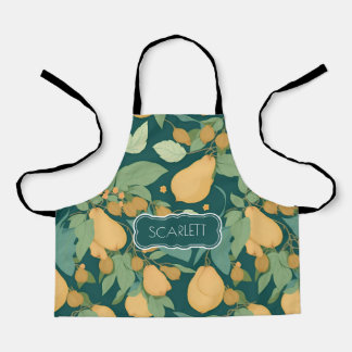 Peer Bloemen Kleurrijk Gepersonaliseerd Patroon Schort