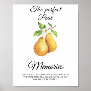 Peer bruiloftsfeest herinneringen met de bruid poster