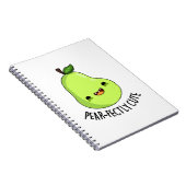 Peer-fect Fruitige Peer Puntigheid  Notitieboek (Rechterzijde)