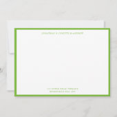 Peer Green Classic Border Flat Note Card Notitiekaartje (Voorkant)
