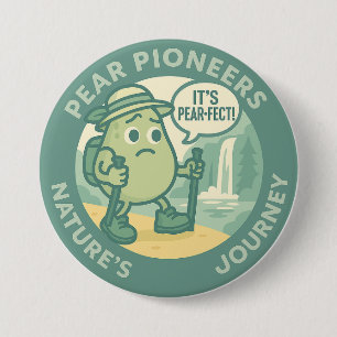 Peer Pioniers Natuurlijke Reis Ronde Button 7,6 Cm
