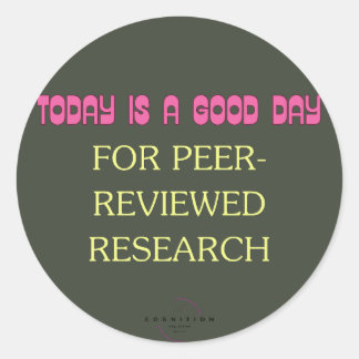 peer-reviewd ronde sticker