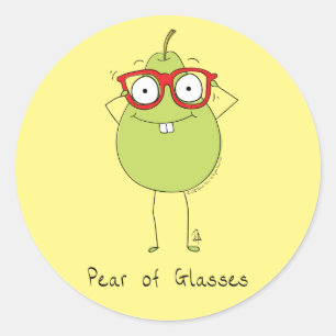 Peer van bril Cute & Funny Sticker