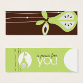 Peer voor u hangt Labels op Mini Visitekaartjes (Voorkant /achterkant)