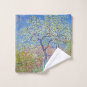 Peerboom in de bloem - Claude Monet Bad Handdoek (Wasdoekje)