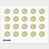 Peerjam potlabel ronde sticker (Vel)