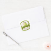 Peerjam potlabel vierkante sticker (Envelop)