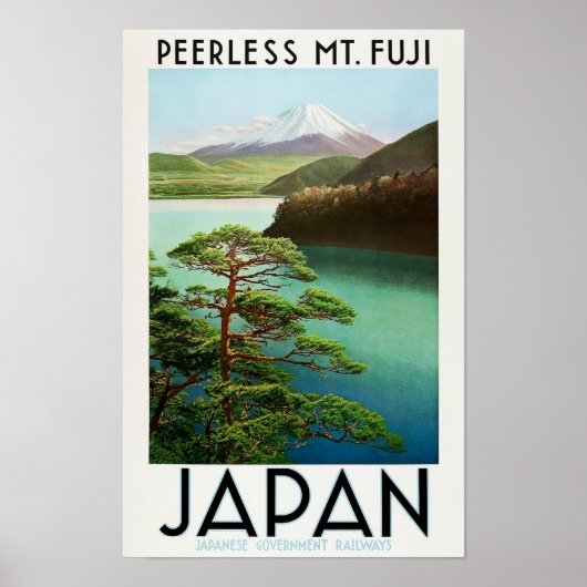 Peerless Mt. Fuji - 1930 Japan Reizen Poster (Voorkant)