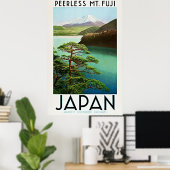 Peerless Mt. Fuji 1930s Japan Travel Poster (Bureau à domicile)