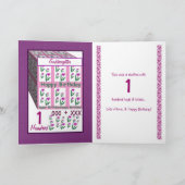 PEETDOCHTER - Happy 1st Birthday Kaart (Binnen)