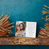 Peetmoeder en kind Custom Plaque met Ezel Fotoplaat (Zijkant)