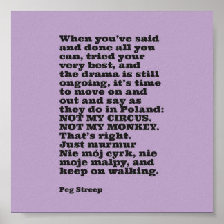 Peg Streep's "Not My Circus" Canvas print