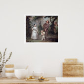 Peg Woffington als rosalind met Celia en Touchsto Poster (Keuken)