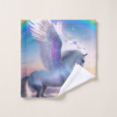 Pégase avec arc-en-ciel (Gant de toilette)