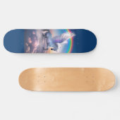 Pégase avec skateboard arc-en-ciel (Horz)