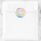 Pegasus autocollant avec le nom de l'enfant (Sac)