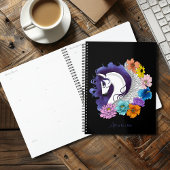 Pegasus Black Floral Planner