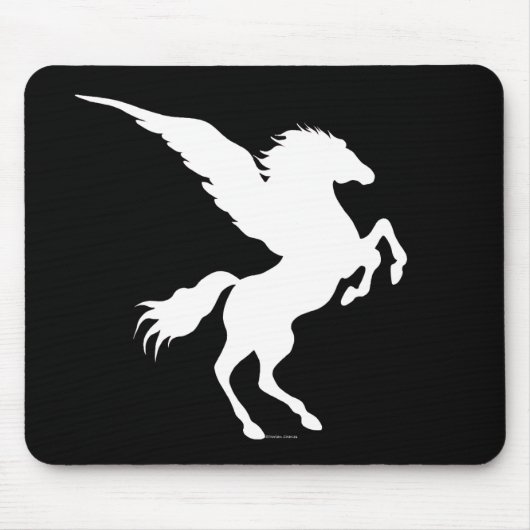 Pegasus Black Mousepad Muismat (Voorkant)