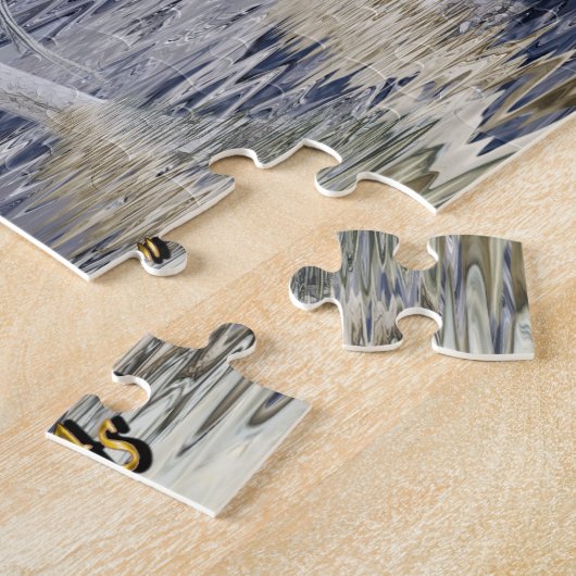 Pegasus & Black Raven Fantasy Art Puzzel Legpuzzel (Zijkant)