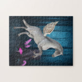 Pegasus Blue Forest Fantasy Horse Art Legpuzzel (Horizontaal)