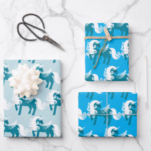 Pegasus Blues Inpakpapier Vellen