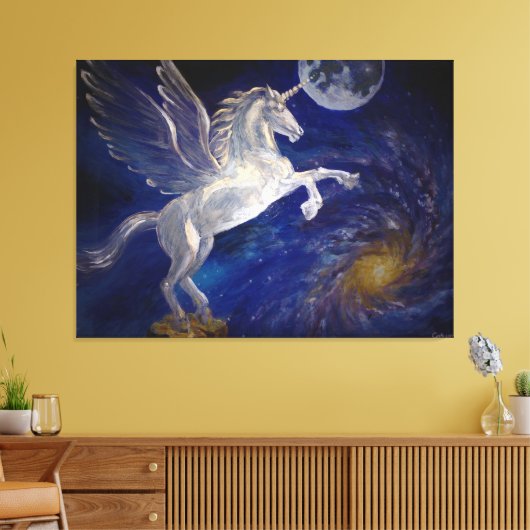 Pegasus Canvas Afdruk (Insitu (Woonkamer))