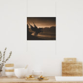 Pegasus Canvas afdrukken Poster (Keuken)