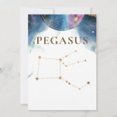 Pegasus Constellation, Celestial Table Number (Achterkant)