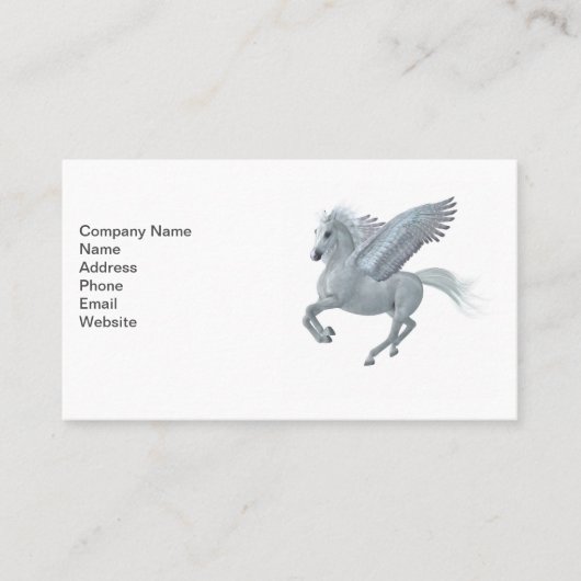 Pegasus décolle le Carte de visite (Devant)
