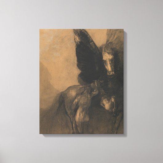 Pegasus en Bellerophon Canvas Afdruk (Voorkant)