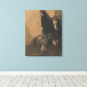 Pegasus en Bellerophon Canvas Afdruk (Insitu (Houten vloer))