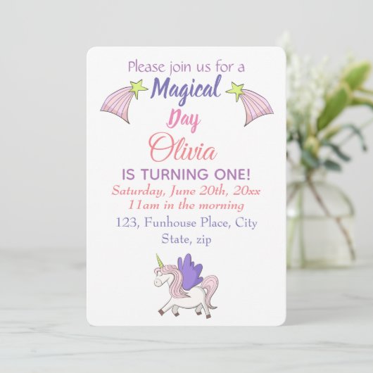 Pegasus en vallende sterren. kaart (Staand voorkant)