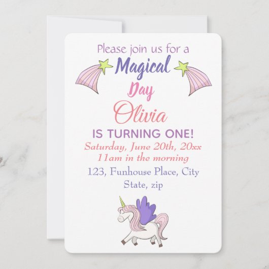 Pegasus en vallende sterren. kaart (Voorkant)