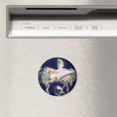 PEGASUS EN ZWARTE RAVEN MAGNEET (Insitu (Vaatwasser))