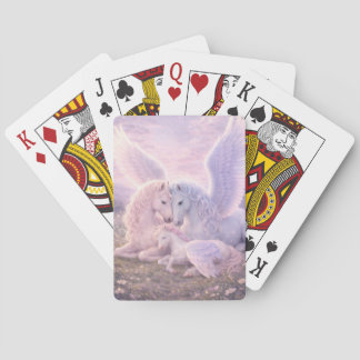 Pegasus Family Dream – Soft Fantasy Art  Pokerkaarten