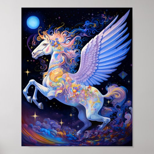 Pegasus Fantasy Art Poster (Voorkant)