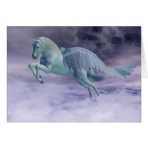 Pegasus Galloping through Storm Clouds