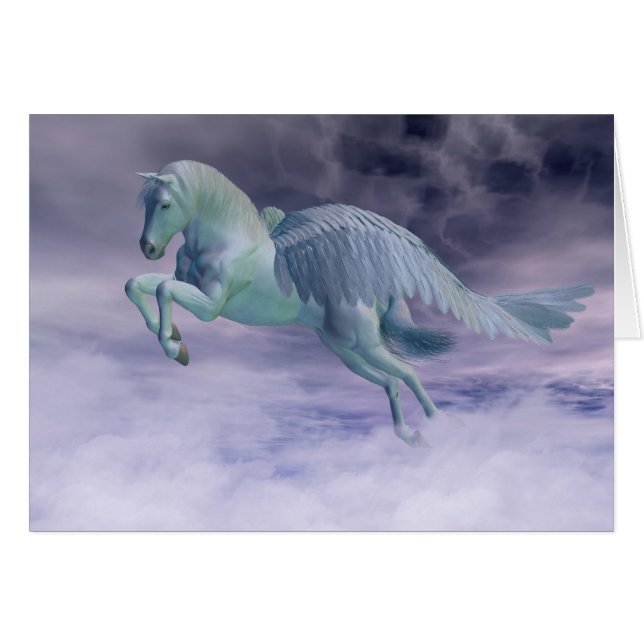 Pegasus Galloping through Storm Clouds (Voorkant Horizontaal)