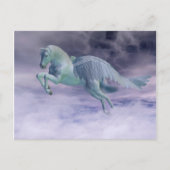 Pegasus Galloping through Storm Clouds Briefkaart (Voorkant)