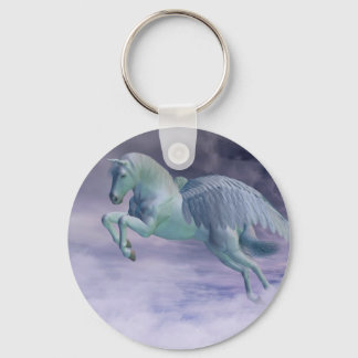 Pegasus Galloping through Storm Clouds Sleutelhanger