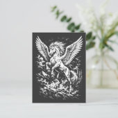 Pegasus — Gevleugelde Harpij van de Storm Briefkaart (Staand voorkant)