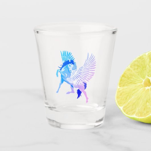 Pegasus Griekse mythologie schinged paard Shot Glas (Voorkant)