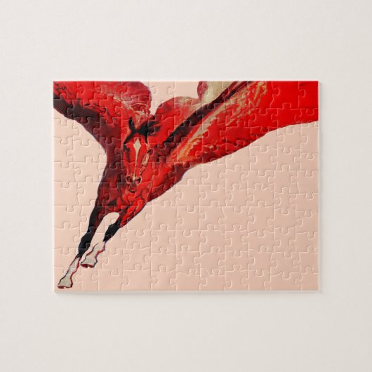 Pegasus het vliegende paard legpuzzel (Horizontaal)