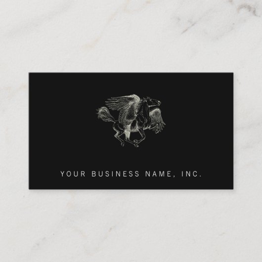 Pegasus  illustratie visitekaartje (Voorkant)