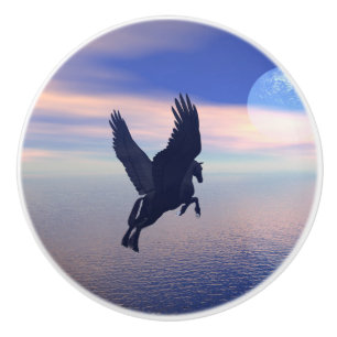 Pegasus in Moonlight Keramische Knop