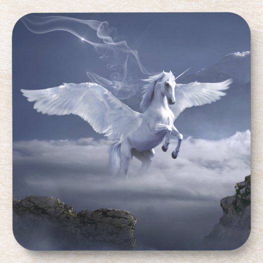 Pegasus in vlucht bier onderzetter (Voorkant)