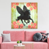 Pegasus - Kippen Canvas Afdruk (Insitu (Woonkamer))